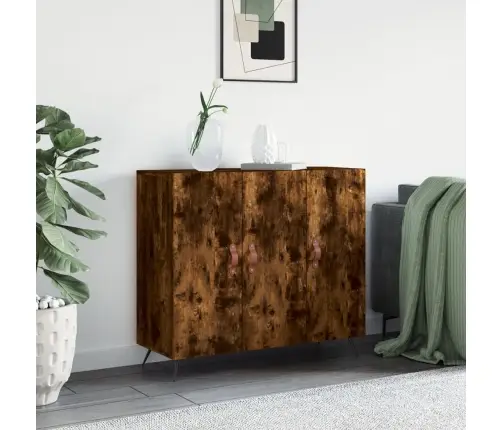 Puhvetkapp, Suitsutatud Tamm, 90 X 34 X 80 cm Tehispuit