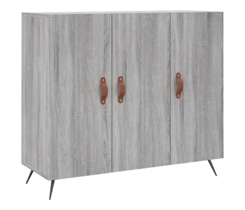 Puhvetkapp, Hall Sonoma Tamm, 90 X 34 X 80 cm Tehispuit