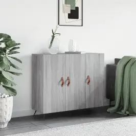 Puhvetkapp, Hall Sonoma Tamm, 90 X 34 X 80 cm Tehispuit