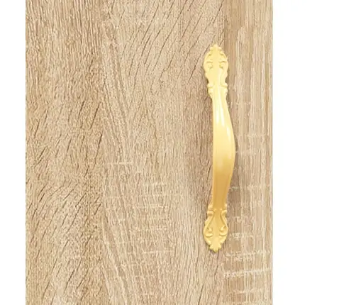 Kumode, Ozolkoka Krāsa, 90X34X80 Cm, Inženierijas Koks Vidaxl