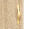 Kumode, Ozolkoka Krāsa, 90X34X80 Cm, Inženierijas Koks Vidaxl