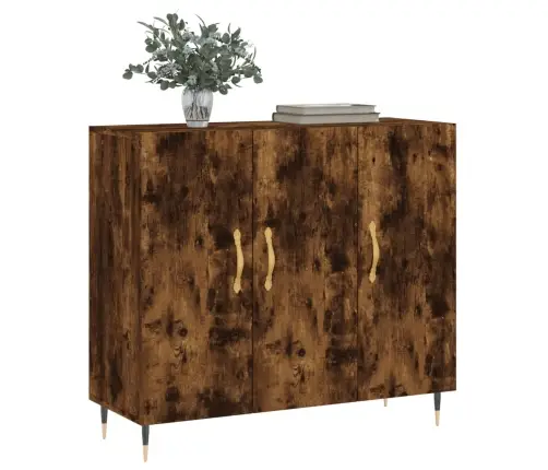 Puhvetkapp, Suitsutatud Tamm, 90 X 34 X 80 cm Tehispuit