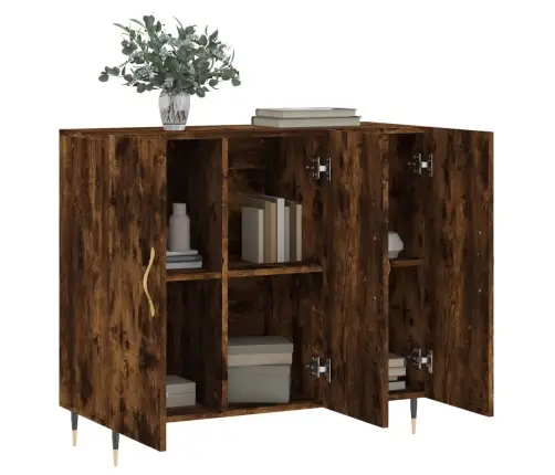 Puhvetkapp, Suitsutatud Tamm, 90 X 34 X 80 cm Tehispuit