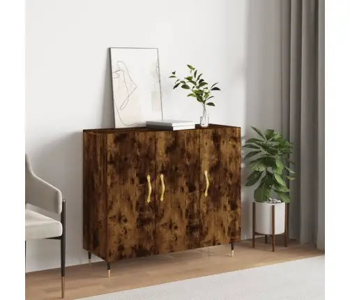 Puhvetkapp, Suitsutatud Tamm, 90 X 34 X 80 cm Tehispuit