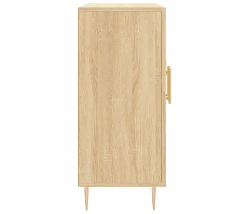 Kumode, Ozolkoka Krāsa, 90X34X80 Cm, Inženierijas Koks Vidaxl