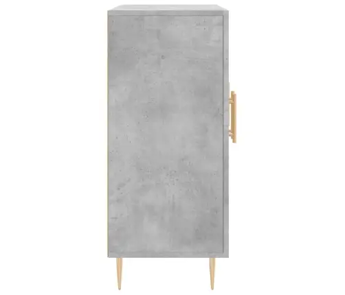 Kumode, Betona Pelēka, 90X34X80 Cm, Inženierijas Koks Vidaxl