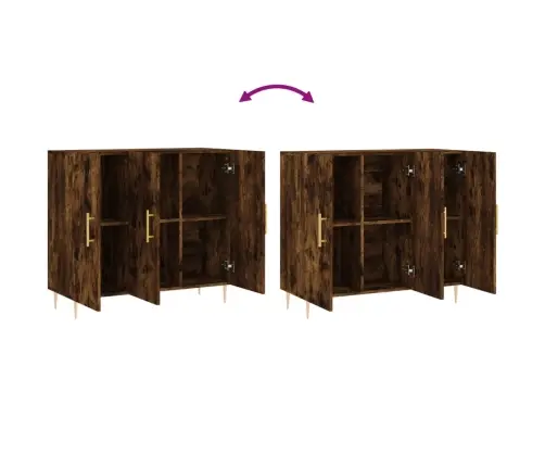 Kumode, Ozolkoka Krāsa, 90X34X80 Cm, Inženierijas Koks Vidaxl Kumode, Ozolkoka Krāsa, 90X34X80 Cm, Inženierijas Koks Vidaxl