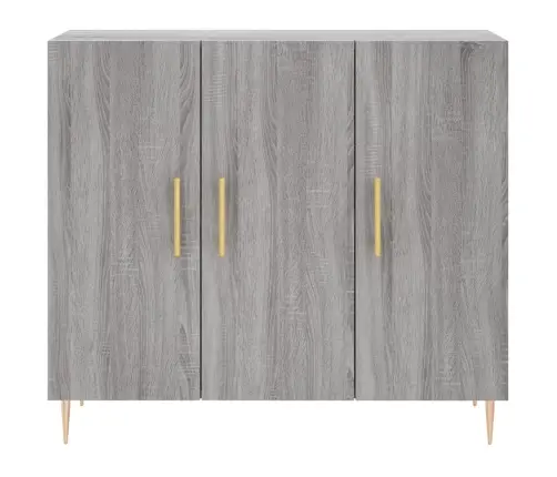 Kumode, Pelēka Ozolkoka Krāsa, 90X34X80 Cm, Inženierijas Koks Vidaxl Kumode, Pelēka Ozolkoka Krāsa, 90X34X80 Cm, Inženierijas Koks Vidaxl