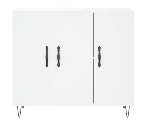 Puhvetkapp, Valge, 90 X 34 X 80 cm Tehispuit