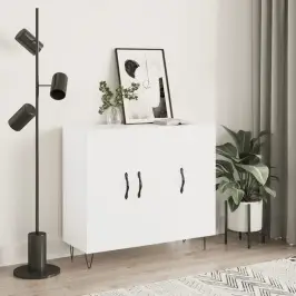 Puhvetkapp, Valge, 90 X 34 X 80 cm Tehispuit