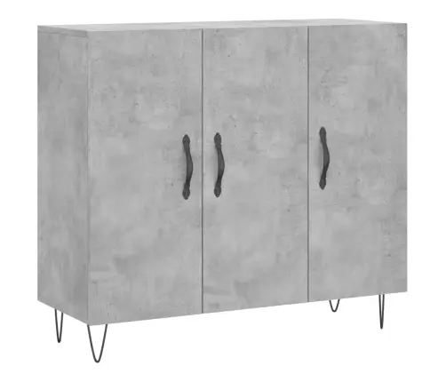 Kumode, Betona Pelēka, 90X34X80 Cm, Inženierijas Koks Vidaxl Kumode, Betona Pelēka, 90X34X80 Cm, Inženierijas Koks Vidaxl