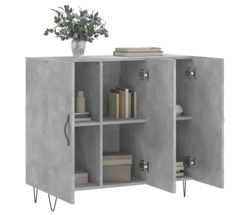 Kumode, Betona Pelēka, 90X34X80 Cm, Inženierijas Koks Vidaxl Kumode, Betona Pelēka, 90X34X80 Cm, Inženierijas Koks Vidaxl