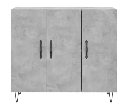 Kumode, Betona Pelēka, 90X34X80 Cm, Inženierijas Koks Vidaxl Kumode, Betona Pelēka, 90X34X80 Cm, Inženierijas Koks Vidaxl