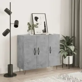Puhvetkapp, Betoonhall, 90 X 34 X 80 cm Tehispuit