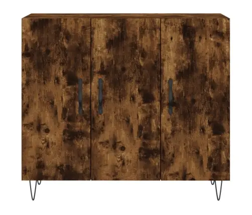 Kumode, Ozolkoka Krāsa, 90X34X80 Cm, Inženierijas Koks Vidaxl