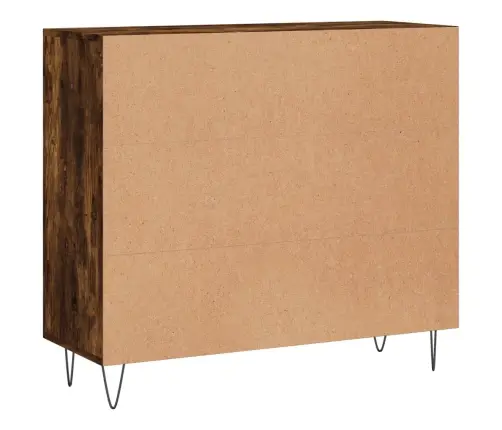 Kumode, Ozolkoka Krāsa, 90X34X80 Cm, Inženierijas Koks Vidaxl