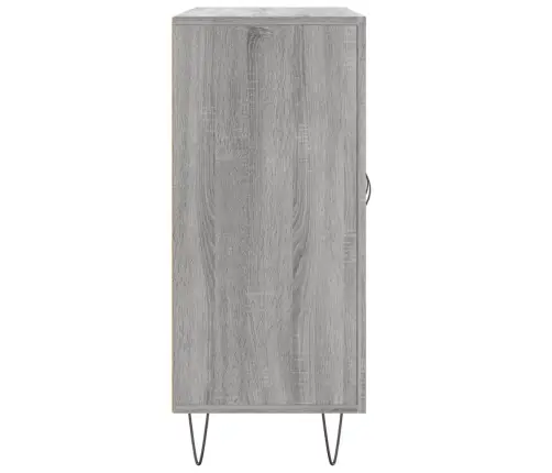 Kumode, Pelēka Ozolkoka Krāsa, 90X34X80 Cm, Inženierijas Koks Vidaxl