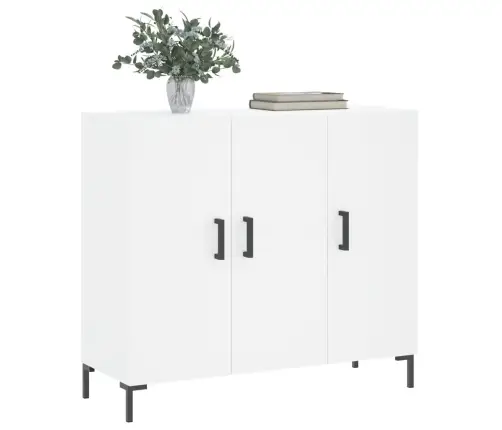 Kumode, Balta, 90X34X80 Cm, Inženierijas Koks Vidaxl Kumode, Balta, 90X34X80 Cm, Inženierijas Koks Vidaxl