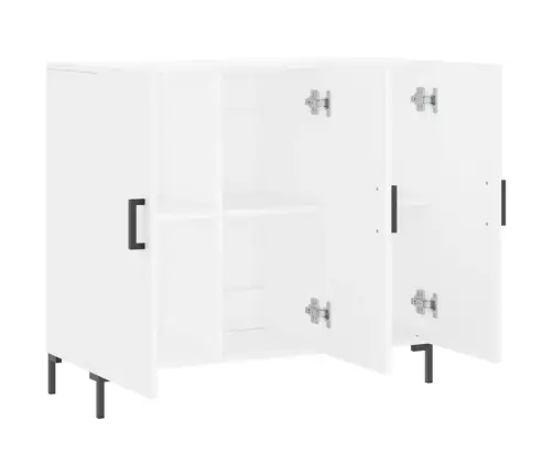 Kumode, Balta, 90X34X80 Cm, Inženierijas Koks Vidaxl Kumode, Balta, 90X34X80 Cm, Inženierijas Koks Vidaxl