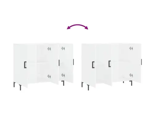 Kumode, Balta, 90X34X80 Cm, Inženierijas Koks Vidaxl Kumode, Balta, 90X34X80 Cm, Inženierijas Koks Vidaxl