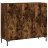 Kumode, Ozolkoka Krāsa, 90X34X80 Cm, Inženierijas Koks Vidaxl