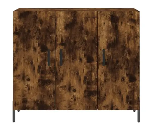 Šoninė Spintelė, Dūminio Ąžuolo, 90X34X80cm Apdirbta Mediena