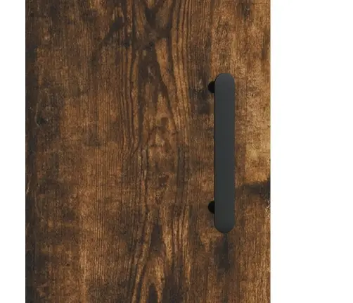 Šoninė Spintelė, Dūminio Ąžuolo, 90X34X80cm Apdirbta Mediena