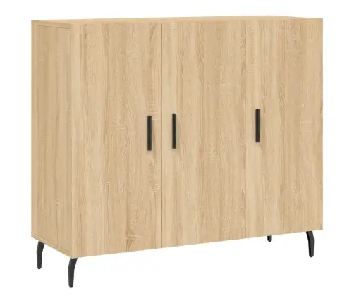 Kumode, Ozolkoka Krāsa, 90X34X80 Cm, Inženierijas Koks Vidaxl
