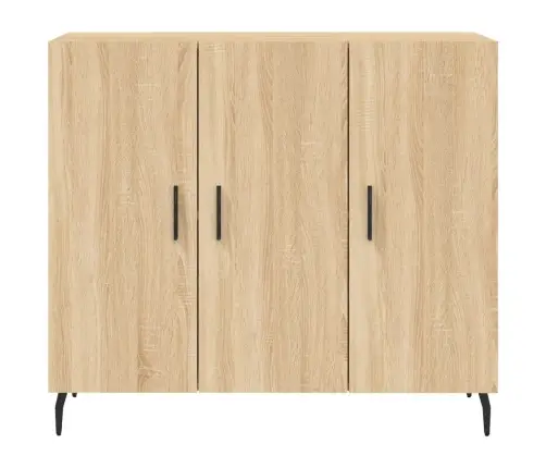 Kumode, Ozolkoka Krāsa, 90X34X80 Cm, Inženierijas Koks Vidaxl
