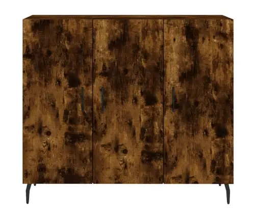 Šoninė Spintelė, Dūminio Ąžuolo, 90X34X80cm Apdirbta Mediena