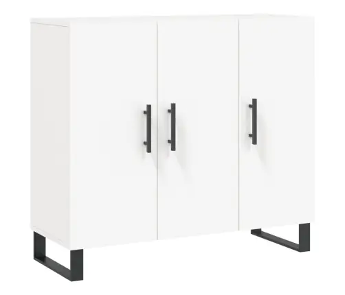 Puhvetkapp, Valge, 90 X 34 X 80 cm Tehispuit