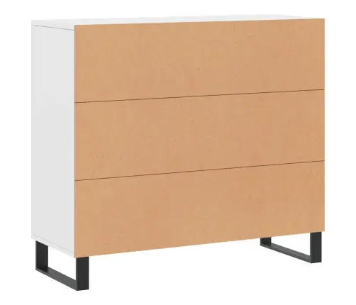 Puhvetkapp, Valge, 90 X 34 X 80 cm Tehispuit