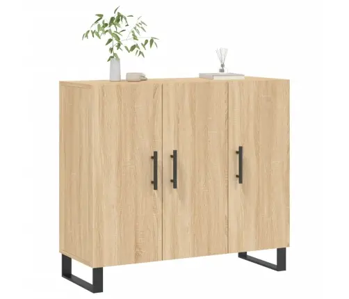 Puhvetkapp, Sonoma Tamm, 90 X 34 X 80 cm Tehispuit Puhvetkapp, Sonoma Tamm, 90 X 34 X 80 cm Tehispuit