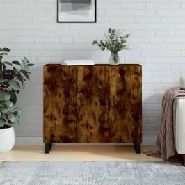 Kumode, Ozolkoka Krāsa, 90X34X80 Cm, Inženierijas Koks Vidaxl