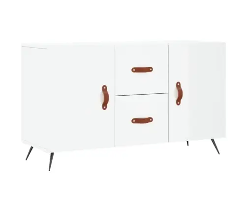 Šoninė Spintelė, Balta, 100X36X60cm Apdirbta Mediena, Blizgi