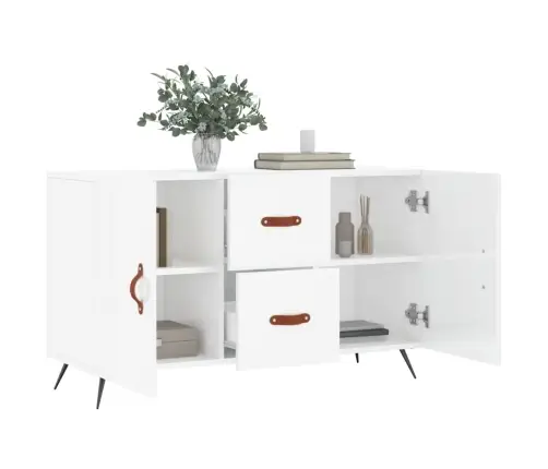 Šoninė Spintelė, Balta, 100X36X60cm Apdirbta Mediena, Blizgi