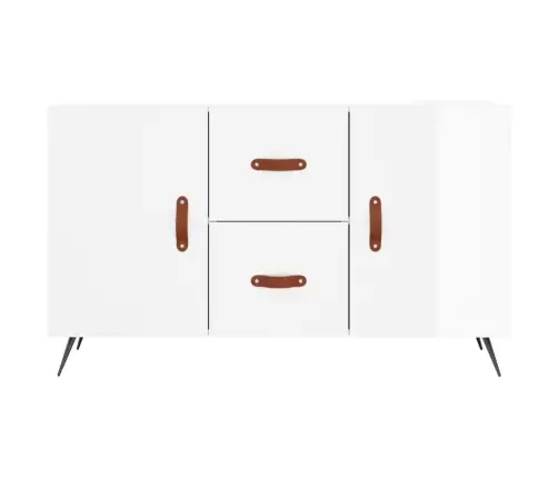 Šoninė Spintelė, Balta, 100X36X60cm Apdirbta Mediena, Blizgi