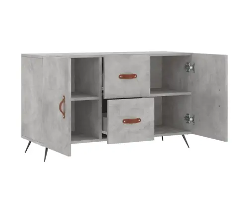 Kumode, Betona Pelēka, 100X36X60 Cm, Inženierijas Koks Vidaxl