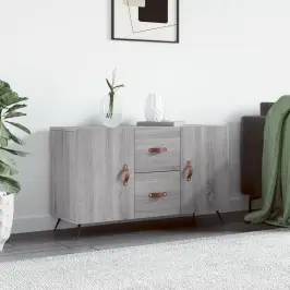 Kumode, Pelēka Ozolkoka Krāsa, 100X36X60 Cm, Inženierijas Koks Vidaxl
