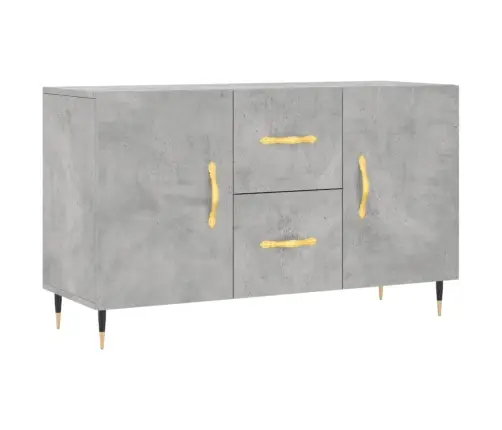 Šoninė Spintelė, Betono Pilka, 100X36X60cm Apdirbta Mediena