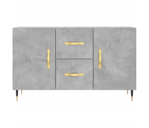 Šoninė Spintelė, Betono Pilka, 100X36X60cm Apdirbta Mediena