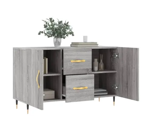 Kumode, Pelēka Ozolkoka Krāsa, 100X36X60 Cm, Inženierijas Koks Vidaxl Kumode, Pelēka Ozolkoka Krāsa, 100X36X60 Cm, Inženierijas Koks Vidaxl