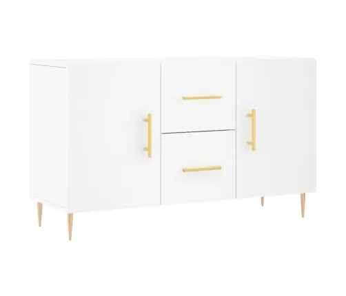 Šoninė Spintelė, Baltos Spalvos, 100X36X60cm Apdirbta Mediena Šoninė Spintelė, Baltos Spalvos, 100X36X60cm Apdirbta Mediena