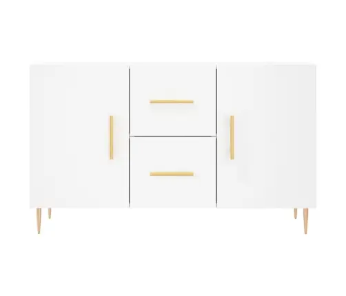 Šoninė Spintelė, Baltos Spalvos, 100X36X60cm Apdirbta Mediena Šoninė Spintelė, Baltos Spalvos, 100X36X60cm Apdirbta Mediena