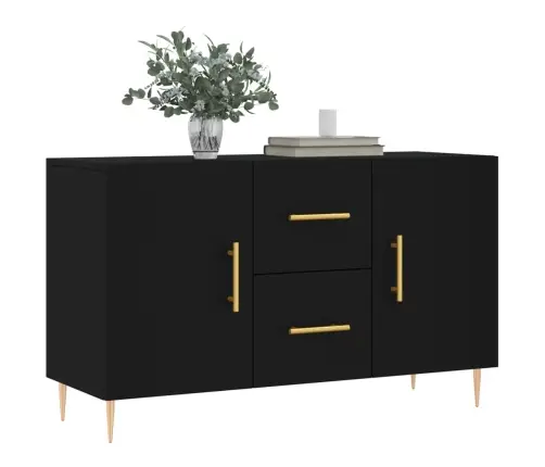 Kumode, Melna, 100X36X60 Cm, Inženierijas Koks Vidaxl