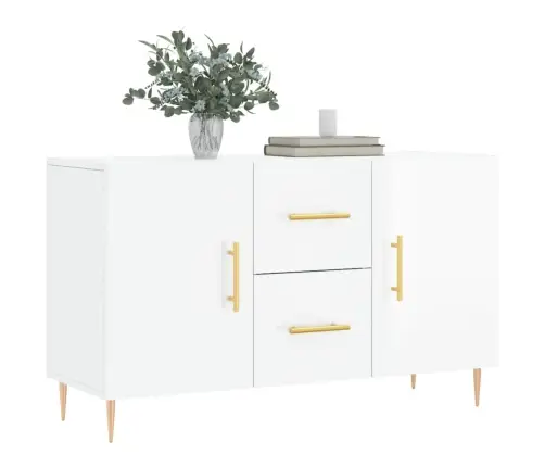 Kumode, Spīdīgi Balta, 100X36X60 Cm, Inženierijas Koks Vidaxl