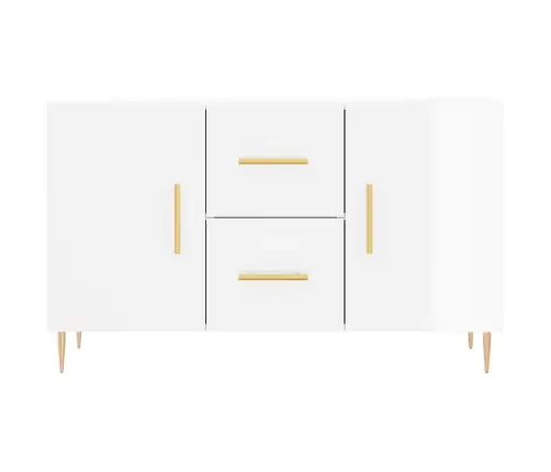 Kumode, Spīdīgi Balta, 100X36X60 Cm, Inženierijas Koks Vidaxl