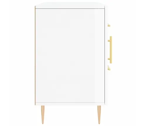 Kumode, Spīdīgi Balta, 100X36X60 Cm, Inženierijas Koks Vidaxl