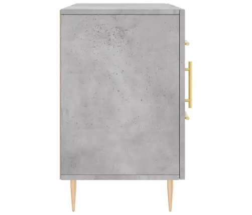 Kumode, Betona Pelēka, 100X36X60 Cm, Inženierijas Koks Vidaxl