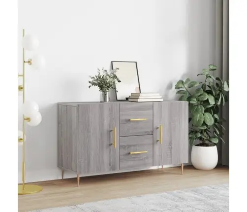 Kumode, Pelēka Ozolkoka Krāsa, 100X36X60 Cm, Inženierijas Koks Vidaxl